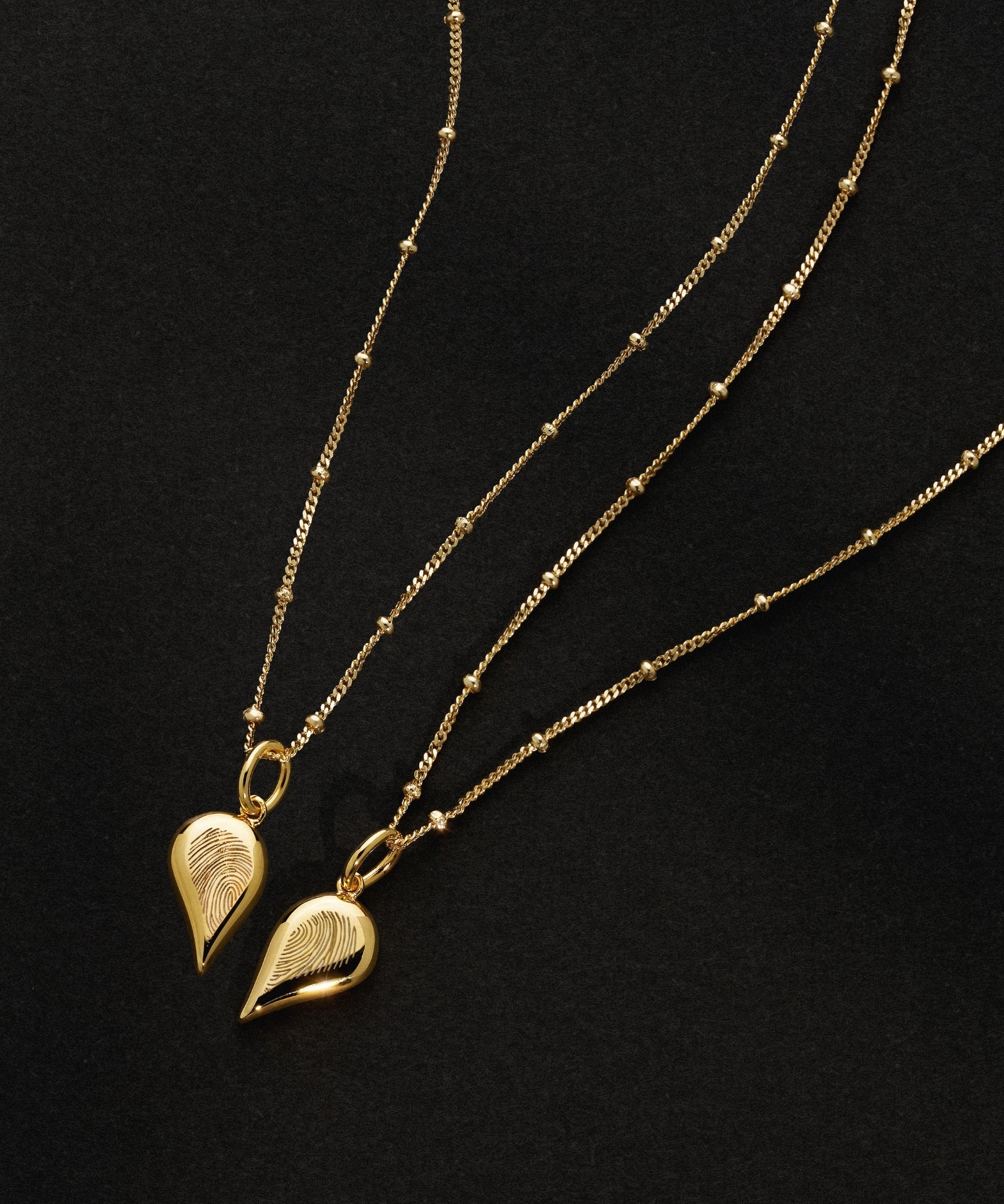 18k Gold  | Bobble Chain | Fingerprint
