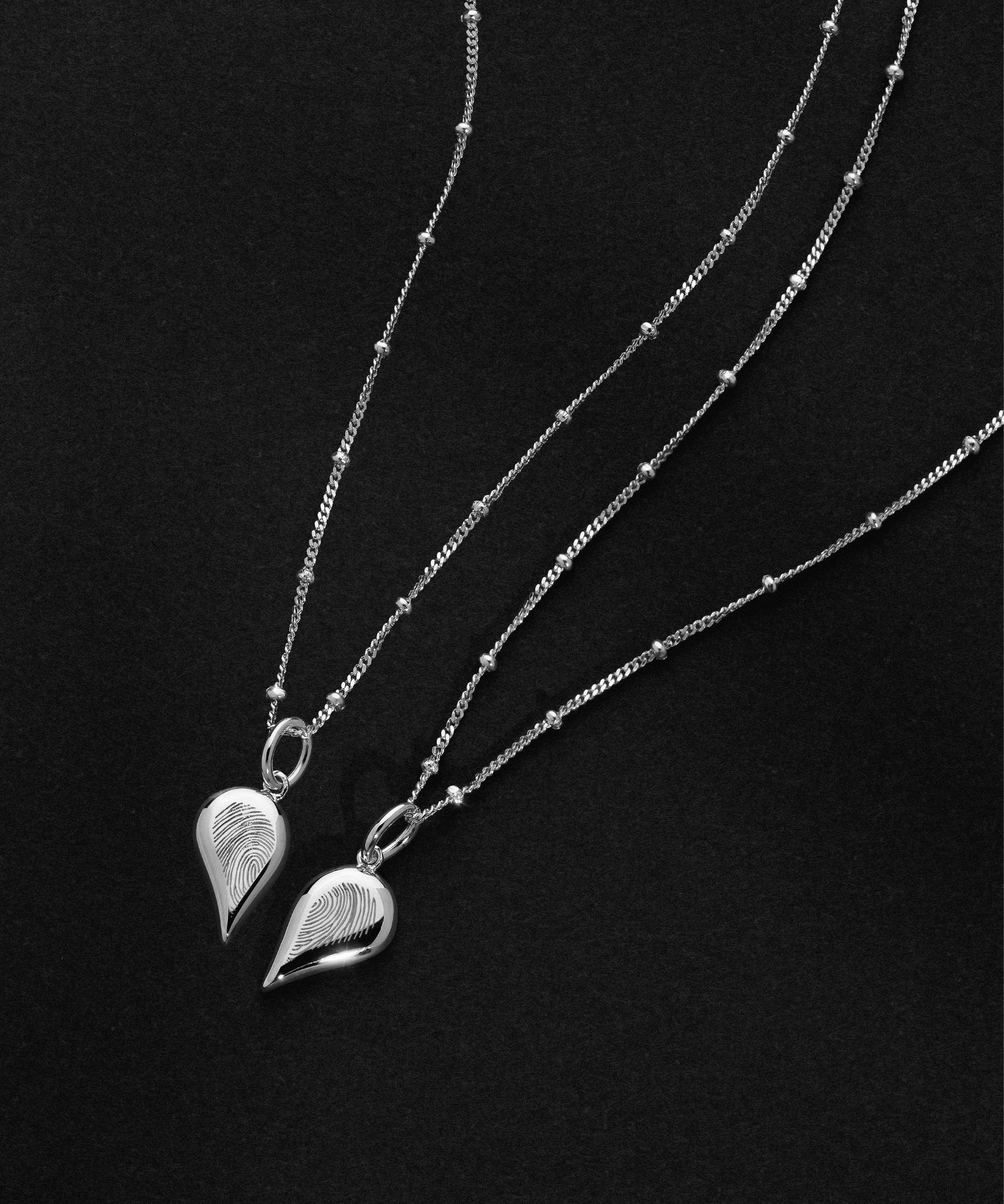 Sterling Silver | Bobble Chain | Fingerprint