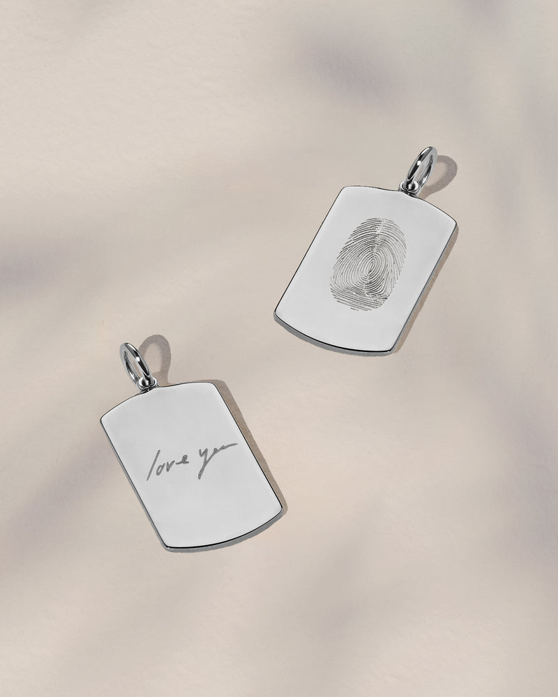 The Fingerprint & Handwriting Tag Pendant