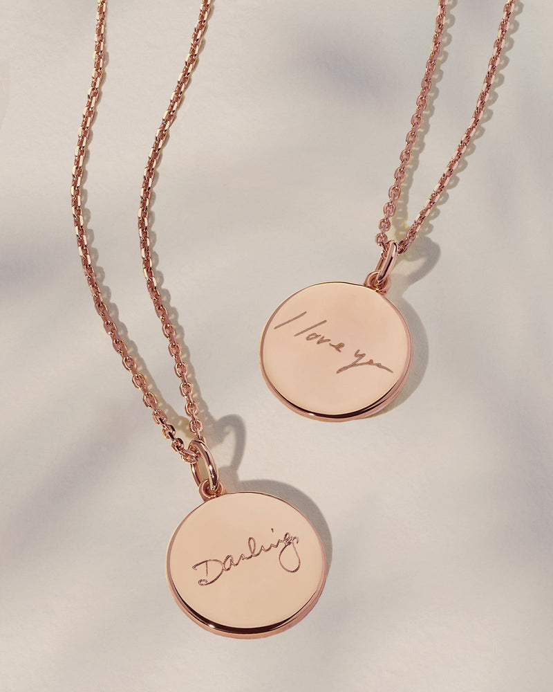 The Double Sided Handwriting Necklace