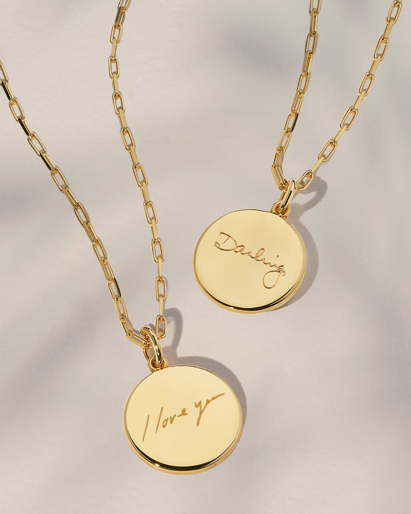 The Double Sided Handwriting Necklace