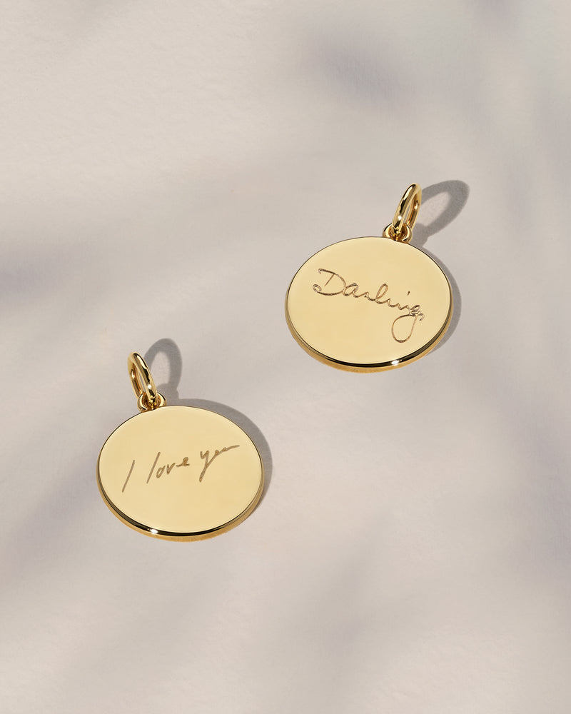 The Double Sided Handwriting Pendant