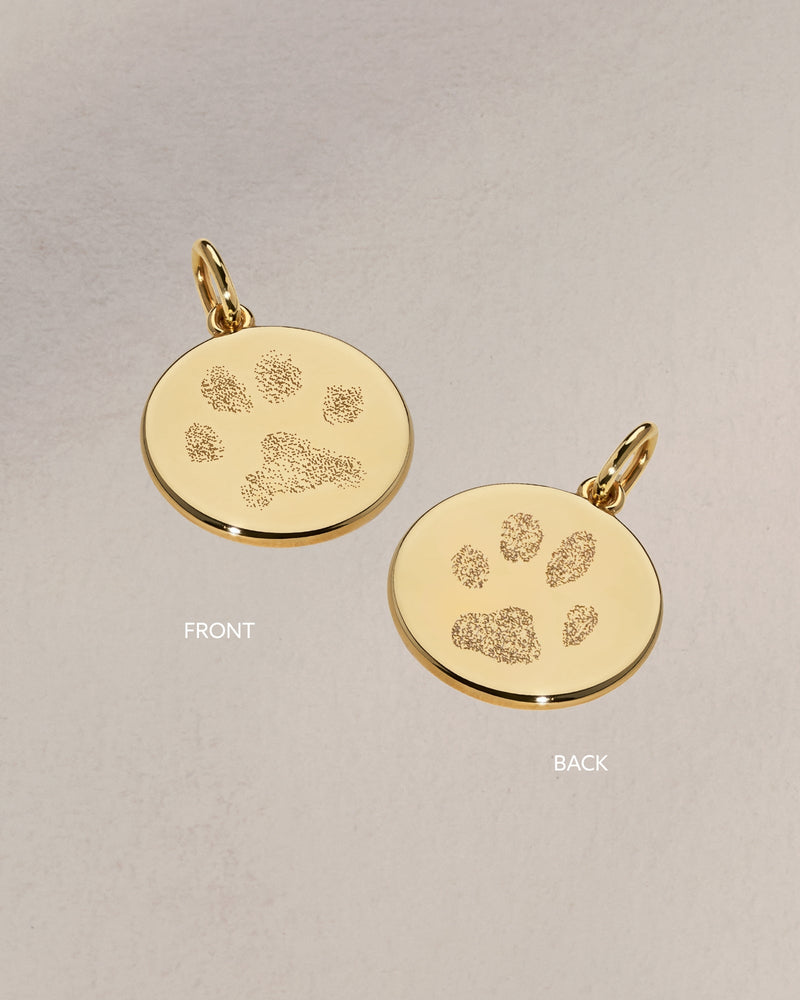 The Double Sided Paw Print Pendant