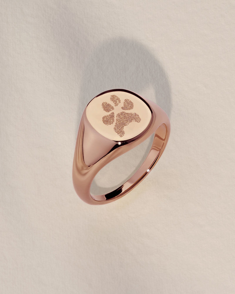 The Paw Print Signet Ring