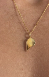 18k Gold Vermeil | Bobble Chain | Handwritten Initial