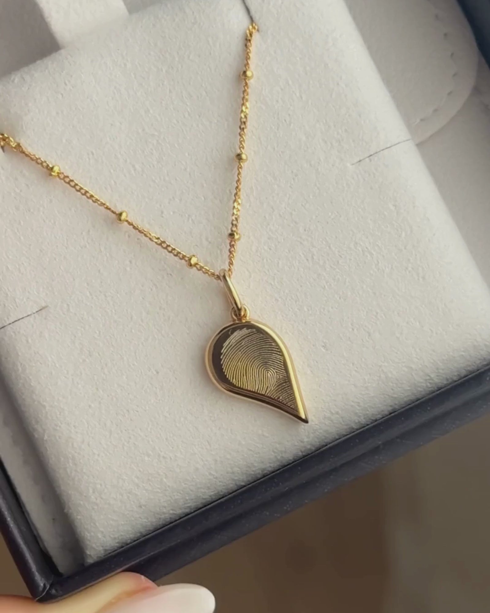 18k Gold Vermeil | Bobble Chain | Fingerprint