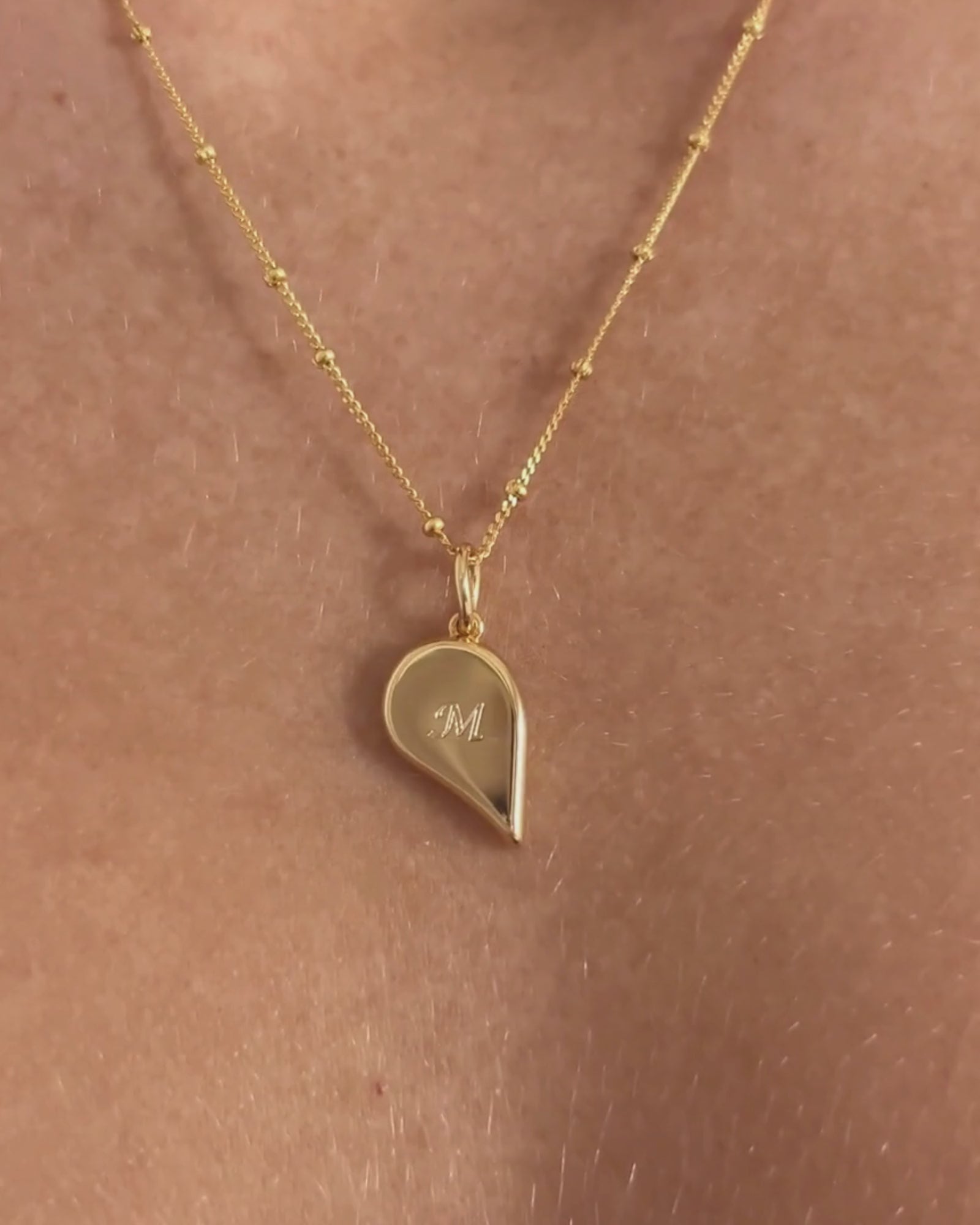 18k Gold Vermeil | Bobble Chain | Digital Initial