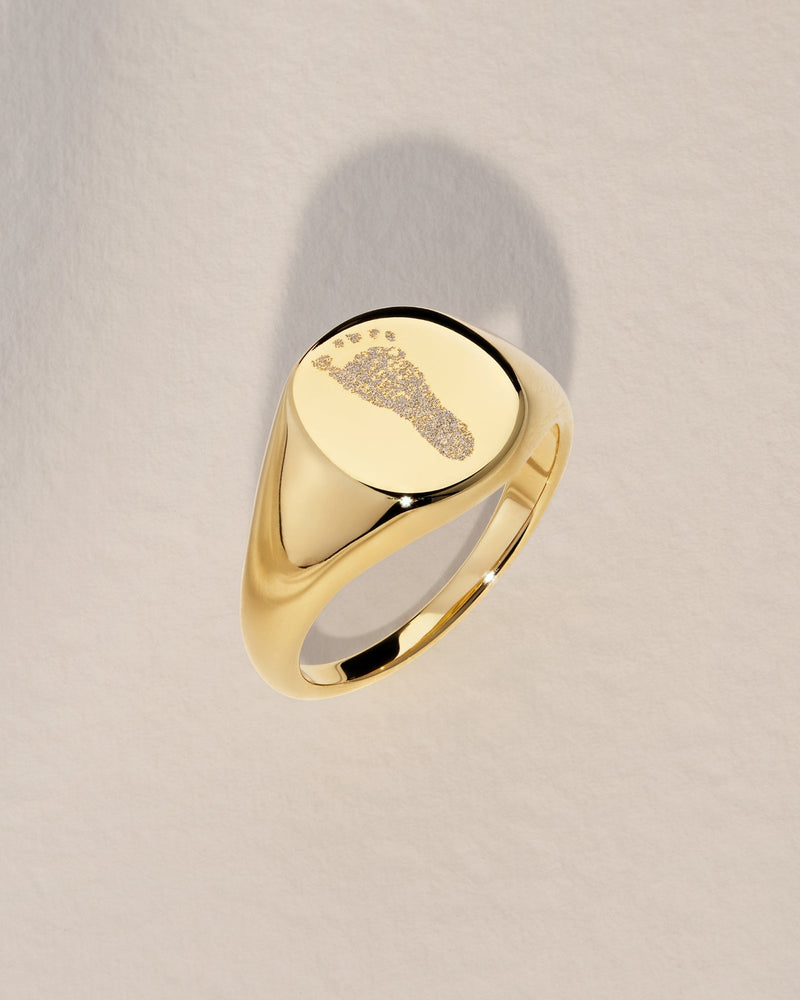 The Footprint Signet Ring