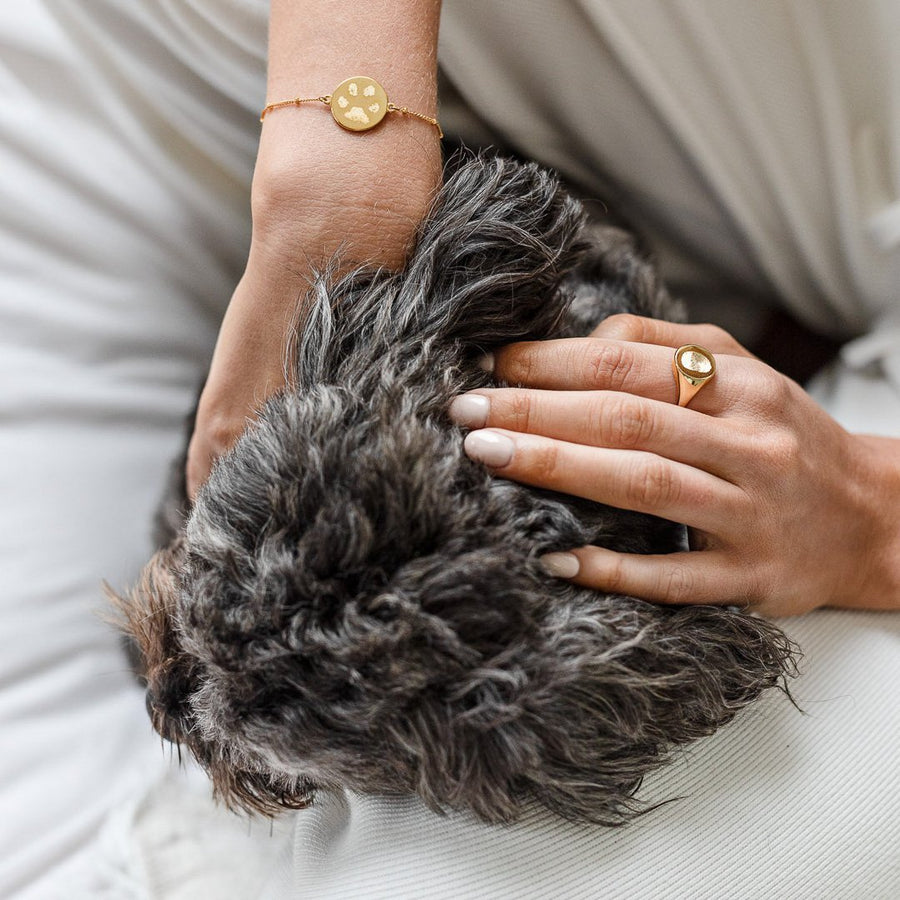 The Double Sided Paw Print Bracelet | Bobble Chain