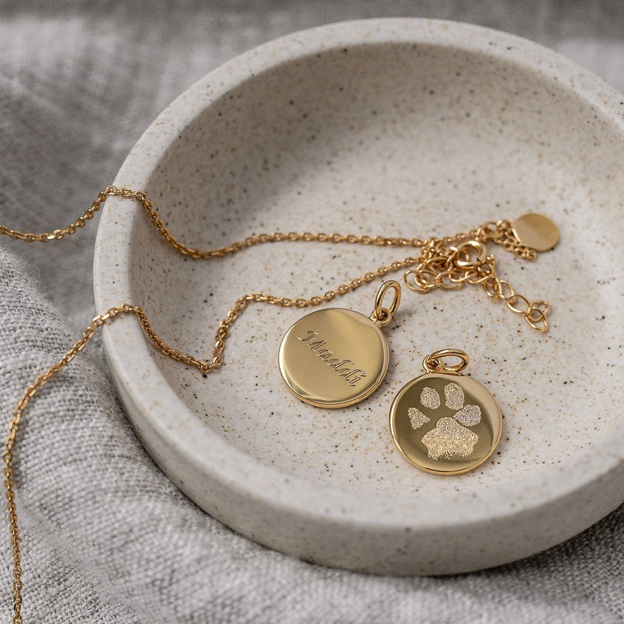 The Paw Print Necklace | Diamond Chain - Deja Marc Jewellery